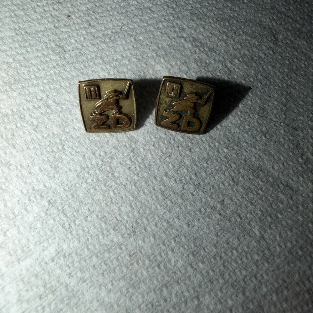 Vintage Soviet-era Litton Industries Brass Lapel/Hat Pins Lot of 2